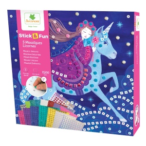 Set creativ mozaic, Unicorni, 1500 piese