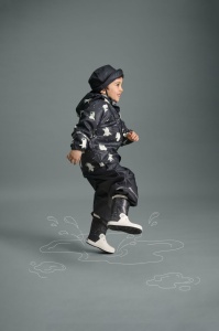 Set de ploaie cu căptușeală de fleece Celavi - Dark Navy