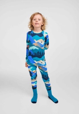 Set termic lână merinos și lyocell Reima Taitoa - Navy