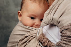 Sling cu inele Lennylamb - Caffe Latte