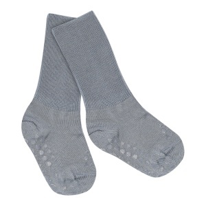 Șosete antiderapante din lână merinos GoBabyGo - Stone Blue