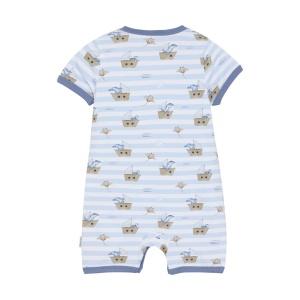 Summersuit bumbac organic - Skyway, Minymo
