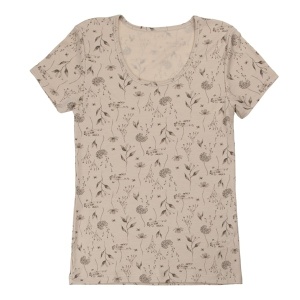 Tricou femei lână merinos Joha - Dandelion Beige