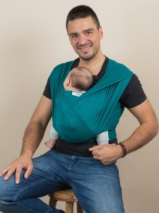 Wrap elastic Isara - Teal Green (bambus organic)