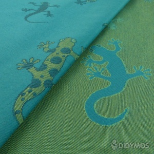 Wrap tesut, portbebe , Didymos - Geckos Emerald size 4 (3,7 m)