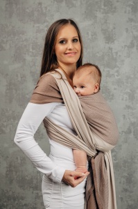 Wrap tesut Lennylamb - CAFFE LATTE - size M (4,6m)