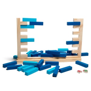 Zidul instabil, joc gigant din lemn 2 in 1, BS Toys