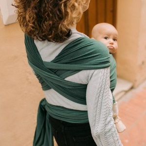 Boba Wrap elastic Organic Bamboo, Rainforest (bambus+bumbac) - Img 4
