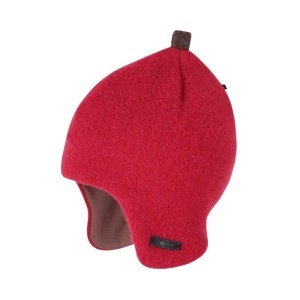 Căciulă lână merinos fleece Pure Pure - Berry Red