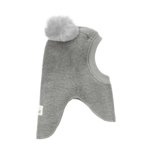Cagulă lână merinos fiartă Huttelihut - Medium Grey Melange
