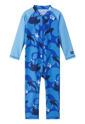 Costum de baie cu protectie UV 50+ Reima, Polskii Sparkly Blue