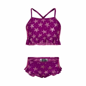 Costum de baie, protectie UV 50+ - Festival Fuchsia, Color Kids, marimea 110