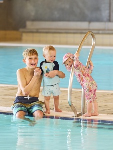 Costum de baie, protectie UV 60, Color Kids - Coral Blush - Img 2