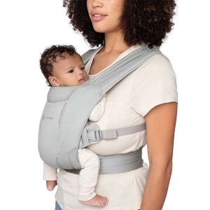 Marsupiu Ergonomic, Ergobaby Embrace Soft Air Mesh Grey