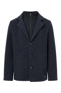 Jachetă barbati lână virgină Shetland Stapf - Holger Midnight Blue
