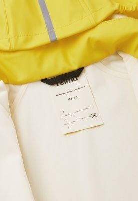 Jachetă de ploaie Reima Lampi Yellow  - eticheta nume