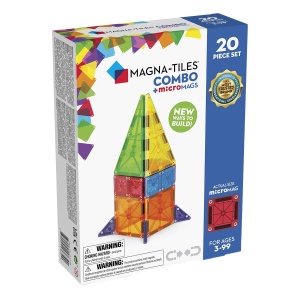 MAGNA-TILES Combo + microMAGS, set magnetic 20 piese