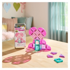 MAGNA-TILES microMAGS Heart to Heart, Travel set, 26 piese