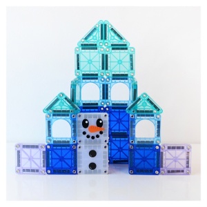 Magna-Tiles microMAGS Winter Wonder, Travel set, 26 piese