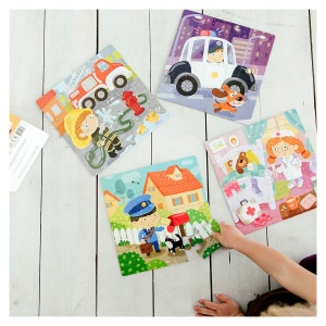 Meserii, puzzle 4 in 1 - Dodo Toys - Img 3