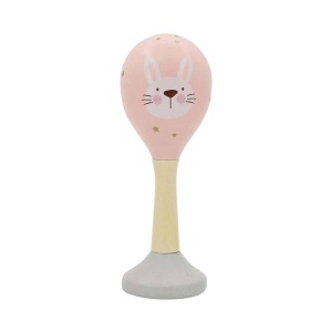 Mini maracas roz, 13 cm
