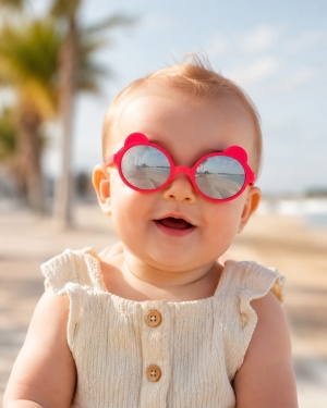 Ochelari de soare Ki ET LA (1-2 ani) - Ourson Elysee Red
