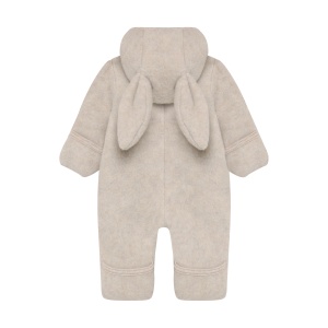 Overall cu urechi Bunny lână merinos fleece Huttelihut - Camel Melange