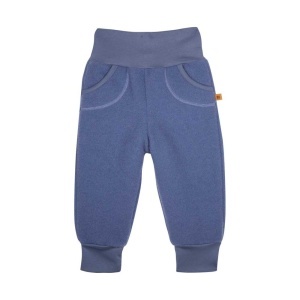 Pantaloni lână merinos fleece Pure Pure - Smoke Blue