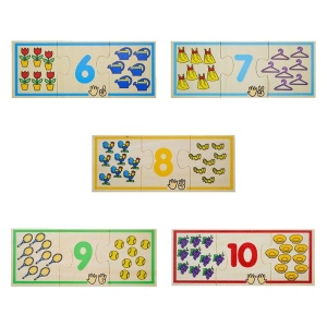 Puzzle lemn - Invatam numerele, Fakopancs