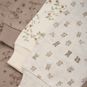 Salopetă cu fermoar din bumbac Pippi - Offwhite ( 1 buc.)