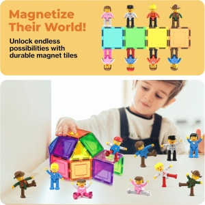 Set PicassoTiles 15 figurine magnetice
