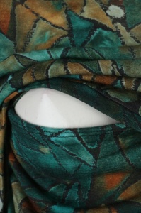 Tricou alăptare lână merinos extrafină Paterns - Gorpcore Green
