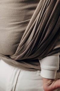 Wrap țesut Lennylamb - Little Herringbone Caffe Latte- Size S (4,2m)