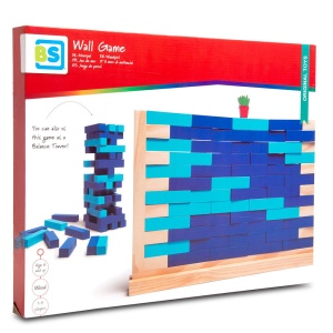 Zidul instabil, joc gigant din lemn 2 in 1, BS Toys