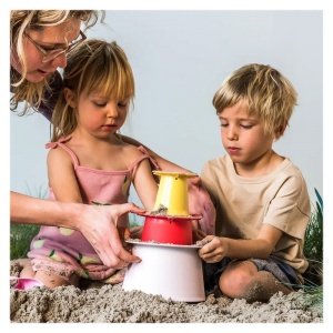 Alto, set forme pentru nisip, rosu, Quut Toys