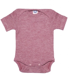 Body lână merinos, mătase si bumbac - Wine Red, Cosilana - Img 2