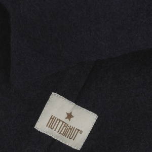 Cagulă dublată lână merinos fiartă Huttelihut - Dino Dark Navy - Img 3