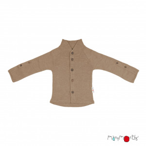 Cardigan lână merinos ManyMonths - Nutty Granola (cu guler)
