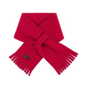 Fular din lână merinos fleece Pure Pure - Berry Red