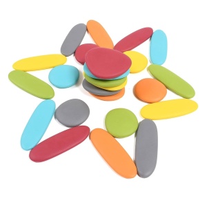 Junior Pebbles, set pietricele in culori naturale, Edx Education