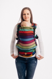 Marsupiu Ergonomic, Portbebe  Lenny Upgrade, Carousel of Colors