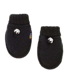 Manusi din lana merinos fleece Joha - Basic Black