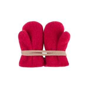 Mănusi lână merinos fleece Pure Pure - Berry Red