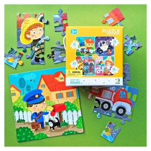 Meserii, puzzle 4 in 1 - Dodo Toys - Img 4
