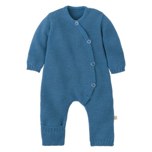Overall din lână merinos Disana - Dove Blue