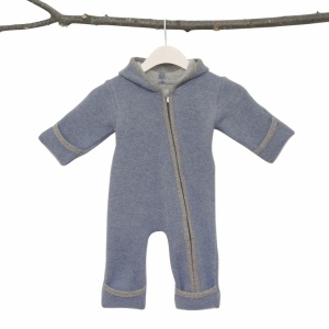 Overall lână merinos fiartă cu mănuși și botoșei, Stapf - Smoke Blue