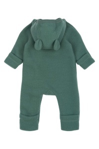 Overall lână merinos fleece Mikk-line - Teddy Balsam Green