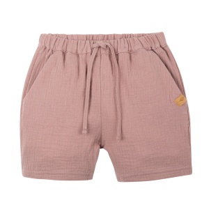Pantaloni scurți muselină dublă de bumbac, Pure Pure - Pink Stone