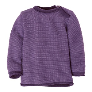 Pulover lână merinos Disana - Aubergine/Lilac