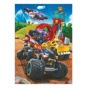 Puzzle Patrula catelusilor, Rescue Wheels, 48 piese - Dodo Toys - Img 2